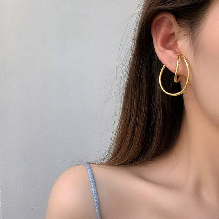 Geometry earring cheap ear clip