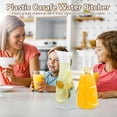 thumbnail image 3 of 54oz Plastic Water Pitcher, Clear Acrylic Shatter-proof Drink Pitcher Juice Containers with Lids for Refrigerator Bar Home Restaurant, 3 of 5