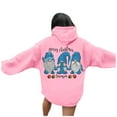 thumbnail image 2 of Christmas Hoodies for Women 2025 Long Sleeve Holiday Graphic Hooded Sweatshirt with Pockets Pullover Tops, 2 of 8