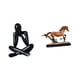 thumbnail image 1 of Escultura abstracta, figura decorativa, estatua moderna coleccionable, adorno para sala de estar, escritorio, estantería, librería, decoración del, 1 of 8