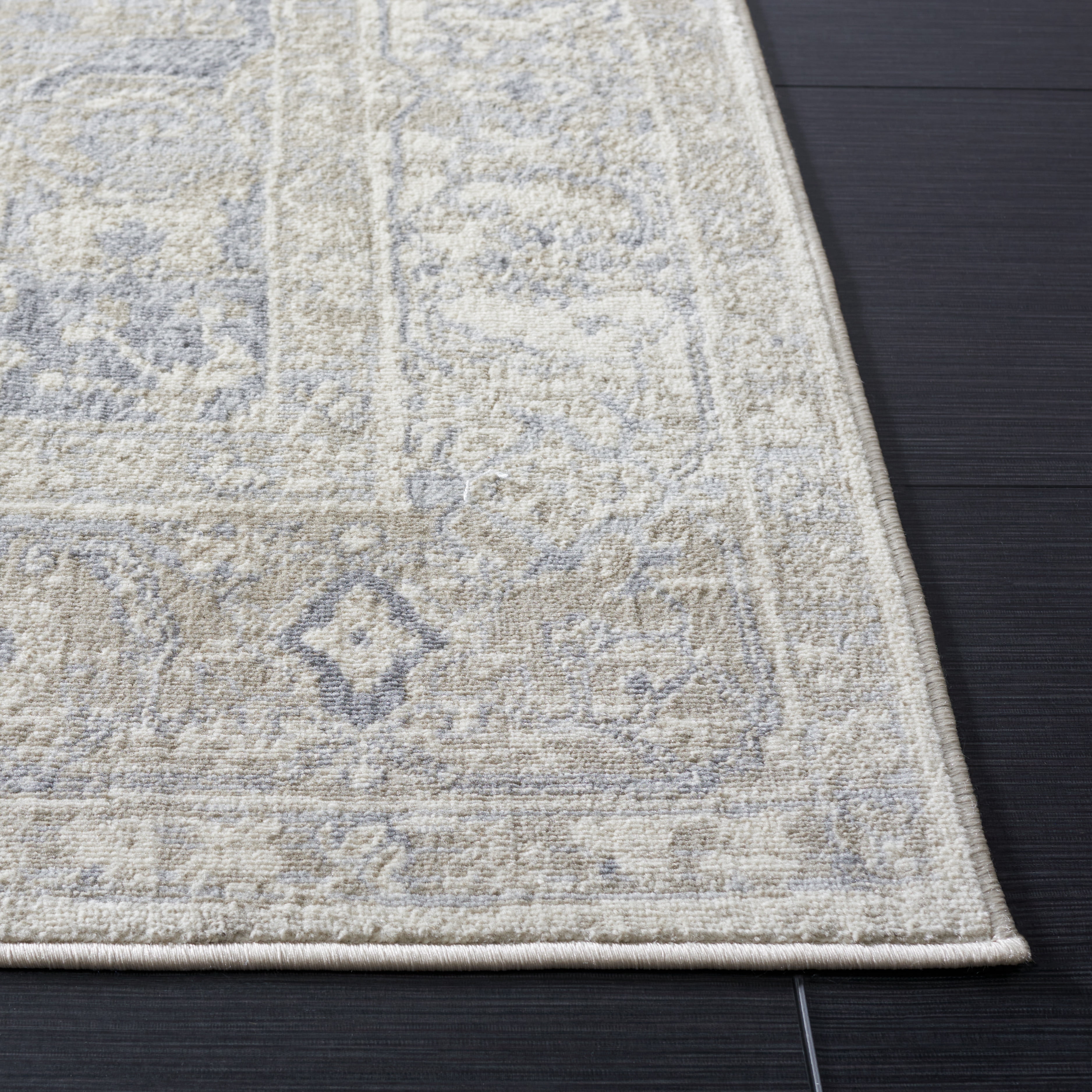 SAFAVIEH Brentwood Dimas Oriental Area Rug, Ivory/Gray, 9' x 12'