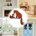 thumbnail image 5 of Handmade Wooden Mama And Baby Fox Ornament, Farm Cute Fox Statue Door Corner Sculpture Decor Sign, Creative Wooden Art Figurine Decoration for Garden, 5 of 5