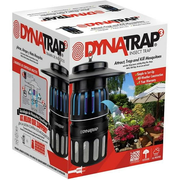 DynaTrap DT1050 Piège à Insectes - 1/2 Acre - Noir [Électronique]