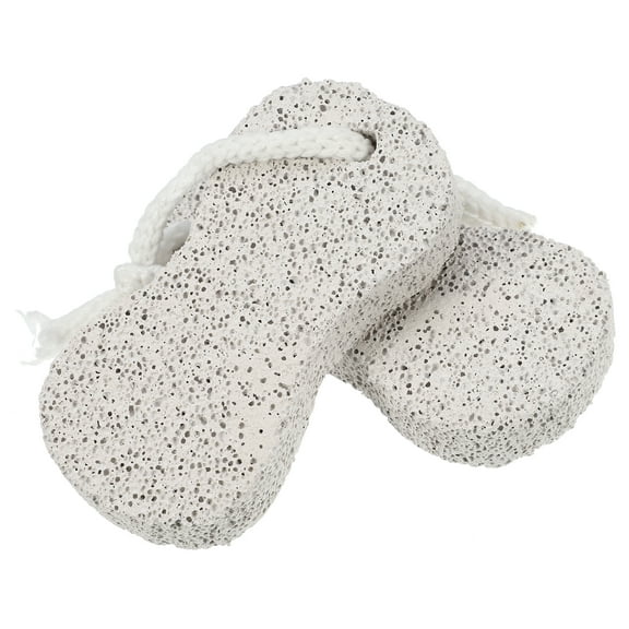 Unique Bargains 2 Pcs Foot Care Exfoliating Scrub Stone Fine and Coarse Figure 8 Pumice Stone Foot File Double Sided