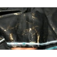 thumbnail image 5 of 100% HEMP BLACK color fabric with gold foil print 58" wide [16105], 5 of 8
