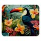 thumbnail image 1 of Alfombrilla de ratón cuadrada con estampado de tucán, diseño personalizado y cómodo, base de goma antideslizante para ratón inalámbrico., 1 of 7