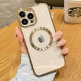 thumbnail image 3 of For Apple iPhone 13 Pro Max Clear Case Slim Plating Mag-Safe Magnetic Cover, 3 of 10