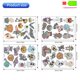 thumbnail image 4 of Cuadros Decorativos Pegatinas de diamantes de imitación para manualidades, 4 Uds., pegatinas de diamantes de imitación para niños y adultos, recompensas de regalo Wdftyju de costura negro 4 estilos, 4 of 9