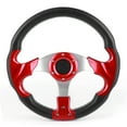 thumbnail image 4 of Fugacal Steering Wheel 320mm/12.5in Racing Car Steering Wheel With PVC Horn Button Red, 4 of 8