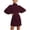 DT--Wine, variant on DailyTrove Women's Turtleneck Fit & Flare Dress, Long Sleeve, Casual Office & Evening Wear, Soft Wool Blend, Relaxed Fit, Plus Size Friendly