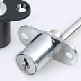 thumbnail image 2 of tredstone Rotary Lock Cylinder For Filing Cabinets Wear-Resistant Zinc Alloy Filing Cabinet Lock Linkage Lock Black 19MM, 2 of 6