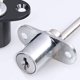 thumbnail image 4 of Speravity El cilindro de cerradura rotatorio de aleación de zinc de plata para archivadores fácil instala la cerradura de enlace de resistencia Herramientas y ferretería Plata 19MM, 4 of 6