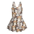 thumbnail image 4 of Xixirimido Cute Cats Print Girls Swimsuit One Piece UPF 50+ Skirted Bathing Suit Modest Beach Swim Dress with Built-in Shorts for Kids, 8-9 Years, 4 of 7