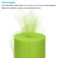 thumbnail image 3 of 200 Yards Tulle Ribbon Rolls Netting Fabric Spools 6" Light Green for Christmas Wrapping Wedding DIY, 3 of 5