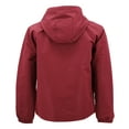 thumbnail image 2 of Mens Zipper Hoodie Jacket Zip Up Front Side Pockets RainCoat Red S, 2 of 3