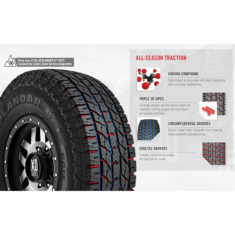 Yokohama Geolandar A/T G015 LT 275/70R18 125/122S E 10 Ply AT All 