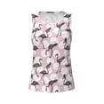 thumbnail image 3 of Picia Pineapple Flamingo Pattern Women's Workout Tank Top,Breathable Activewear,Slim Fit Athletic Top,Versatile Workout Moisture-wicking top-Large, 3 of 9