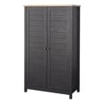 thumbnail image 1 of Pemberly Row Armoire de Rangement en Bois Manufacturé Finition Chêne Corbeau, 1 of 11