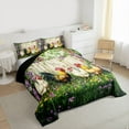 thumbnail image 3 of Castle Fairy Farm Chicken Rooster Bedding Comforter Set 2pcs for Boys Girls,Rustic Farmhouse Animal Twin Comforter Sets Microfiber,Chic Floral Flowers Breathable Bedding Set,Microfiber Bedroom Decor, 3 of 8
