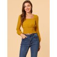 thumbnail image 2 of INSPIRE CHIC Women's Casual Ruffle Neck Swiss Dots Semi-sheer, 2 of 6