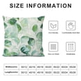 thumbnail image 6 of Nawypu Spring Pillow Covers Sage Green Eucalyptus Branches Floral Leaf Print Watercolor Decorative Throw Pillows for Home Sofa Seafoam Green Grey Gray Square Cushion Pillowscase, Set of 2, 6 of 6