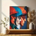thumbnail image 6 of Cubist Abstract Faces Canvas Print，Living Room Home Bar Study Decor, 6 of 8