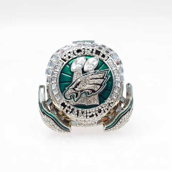 2025 Eagles Tribute Ring – RB #26 Philadelphia Championship Replica – Size 10 – Silver Fan Collectible