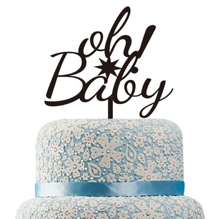 Buythrow Oh Baby Cake Topper Baby Shower Cake Topper Acrylic Baby