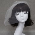 thumbnail image 3 of Boda Del Birdcage De Novia Velo De La Cara Del Fascinator Velos De La Noche Con El Peine Sunnimix Nupcial velo de la cara, 3 of 8