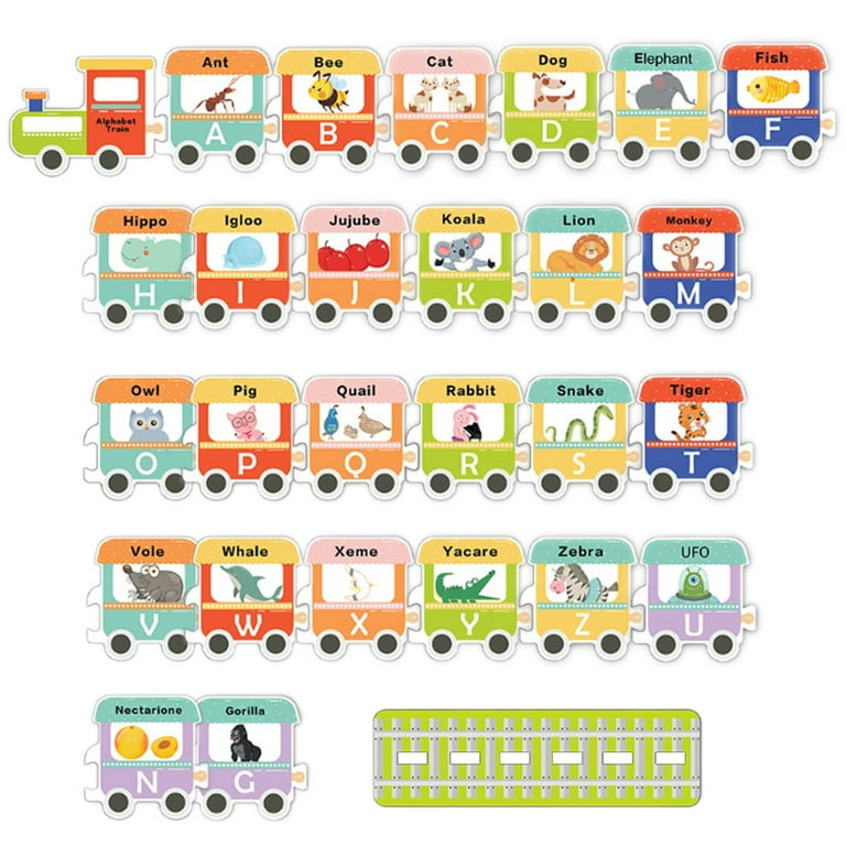 Floating Alphabet Train Bath Toy Early Educational Floating Bathtub Toy Parent children Interaction Alphabet Train Bath Toy