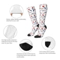 thumbnail image 6 of Lsque Tulips Flowers Printed Crew Socks Men's Women's LightWeight Thin Casual Calf Socks ,Knee High Socks,Cotton Socks, 6 of 9