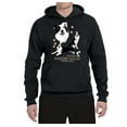 thumbnail image 2 of Wild Bobby, If It's Not a Border Collie It's Just a Dog Gift | Mens Dog Lover Hooded Sweatshirt Graphic Hoodie, Black, Small, 2 of 3