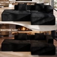 thumbnail image 5 of Meeyar 91" Boneless Modular Sectional Sofa, L-Shaped Corduroy Cloud Couch, No Assembly, for Apartment Living Room, 5 of 8