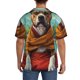 thumbnail image 3 of Fotbe Meditating French Bulldog Camisa Estampada de Manga Corta para Hombre, Casual de Verano, Estilo Playero, Sin Arrugas-XX-Large, 3 of 5