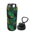 thumbnail image 2 of Balery Peacock Feathers2 Pattern 18oz Sports Insulated Kettle Stainless Steel Sports Insulated Kettle Leak-proof Water Bottle For Running Hiking Cycling Climbing Water Bottle, 2 of 7