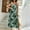 Green, variant on USSUMA Clearance Formal Dresses for Women Beach Boho Vintage Floral Elastic Waist Spaghetti Strap Long Dresses Sleeveless V-Neck Ethnic Style Print 2025 Summer Maxi Dress Blue L
