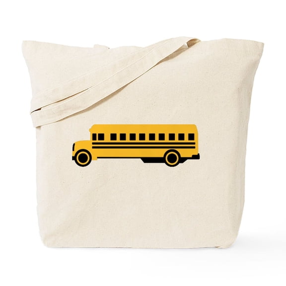 CafePress - School Bus Tote Bag - Unisex Canvas Tote Bag, Beige, 1-Piece
