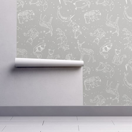 Wallpaper Roll Or Sample Constellations Grey Light Baby Nursery Stars Wallpaper Roll Or Sample Constellations Grey Light Baby Nursery Stars