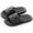 Black, variant on Quaouag Shower Slippers for Women and Men, Bathroom Shoes House Slip-on Slides, Home Beach Wear Pool Sandals, Non-Slip Ultra Lightweight Soft Sole Indoor Open Toe Garden Footwear