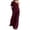 *Wine, variant on VBVC Women's One Shoulder 2 Piece Pants Sets , Elegant Vacation Loose Matching Outfits For Women , Ladies' Short Sleeve Suit Sets with Pockets,Black,S-2XL