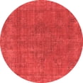 thumbnail image 1 of Ahgly Company Indoor Round Oriental Red Industrial Area Rugs, 3' Round, 1 of 4