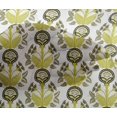 thumbnail image 5 of oneOone Viscose Chiffon Lime Green Fabric Leaves & Clover Sewing Craft Projects Fabric Prints By Yard 42 Inch Wide, 5 of 6