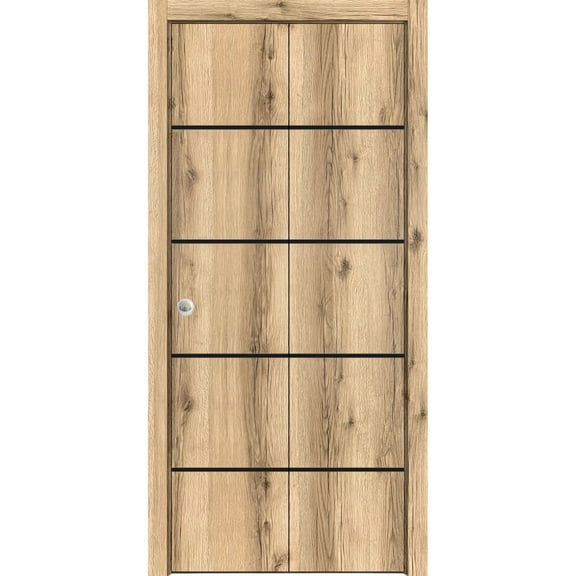 Sliding Closet Bi-fold Doors | Planum 0015 Oak