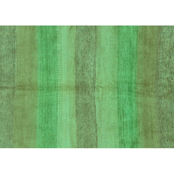 Ahgly Company Indoor Rectangle Abstract Turquoise Blue Modern Area Rugs, 2' x 3'