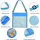 thumbnail image 4 of Kids Sand Toy Mesh Bag (2-Pack) - Adjustable Straps Seashell Collector Colorful Beach Bags, 4 of 5