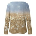 thumbnail image 5 of T-shirts à Manches Longues Col Rond pour Femmes Hauts Tunique Imprimée Florale Tendance Hauts Décontractés Amples Confortables Chandails en Molleton Blouses, 5 of 5