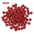 thumbnail image 3 of Unique Bargains 100Pack 8mm Rhinestone Clay Beads, Polymer Clay Crystal Bead Bulk for DIY Bracelet (Red), 3 of 7