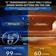 thumbnail image 5 of Car Sun Shade Foldable Umbrella for Front Windshield with Titanium Silver Heat Insulation Protection Easy Storage for Cars, SUV, Trucks, 5 of 7