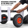 thumbnail image 6 of 200-Pound Heavy Fishing Truck, 11-inch Rubber Balloon Wheel with 7 Beach Racks, 6 of 11
