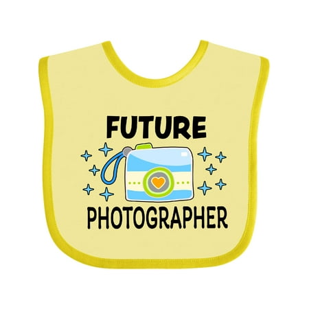 

Inktastic Future Photographer with Blue Camera Boys Baby Bib